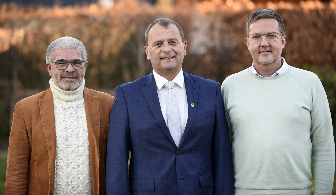 v.l.n.r.: Wilfried Kleinen, Manfred Schumacher, Christian Kravanja