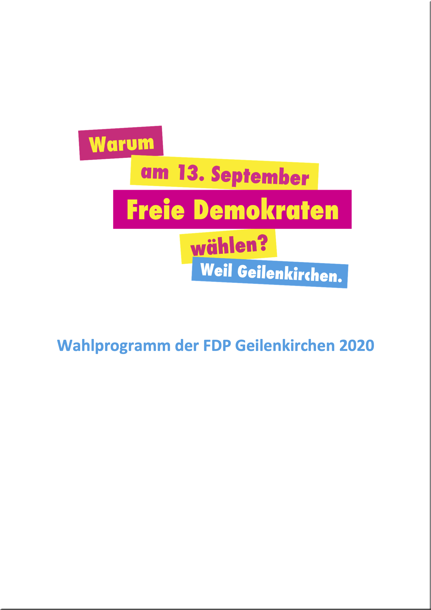 Wahlprogramm FDP 2020
